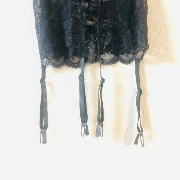 Dallianse Daiana Corset with Matching Open-Crotch Panty Set (Black, OS) - Picture 10 of 16